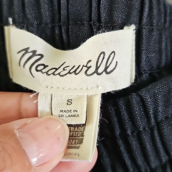 Madewell Tall Linen-Blend Pull-On Tapered Pants Size Small - Picture 6 of 8